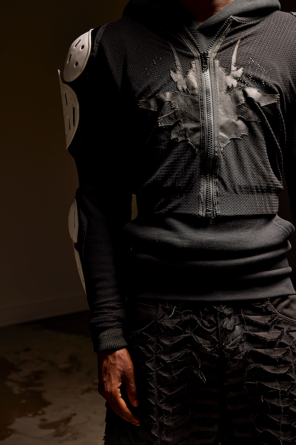 Mesh Armor Crop Cut Jacket