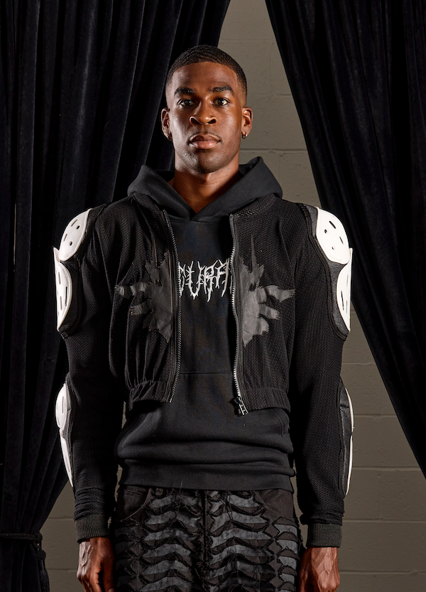 Mesh Armor Crop Cut Jacket