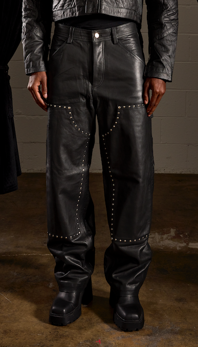 Leather Carpenter Pant