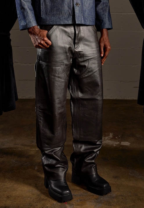 Leather Carpenter Pant