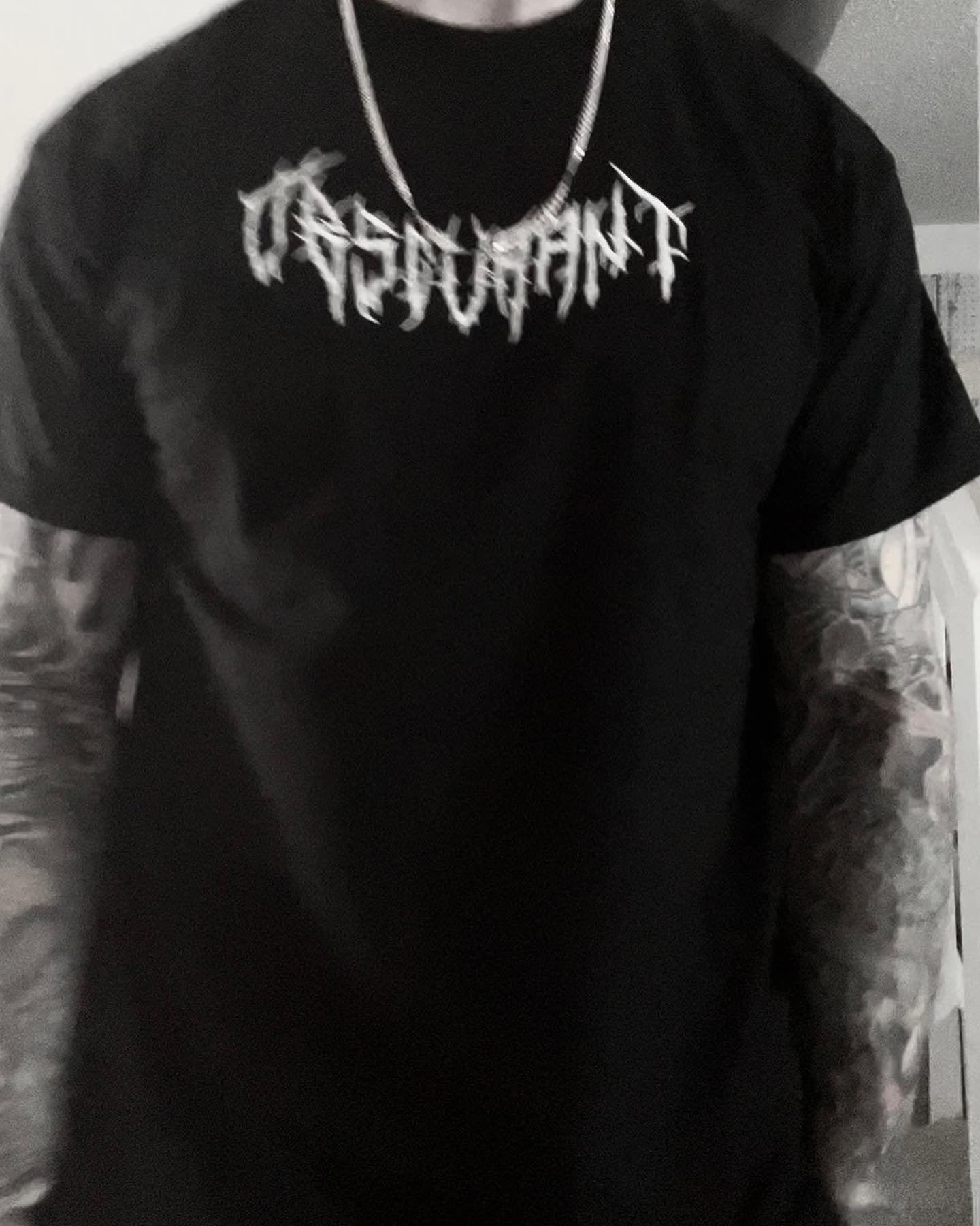 OBSCURANT Metal Logo Embroidered Short Sleeve T-shirt