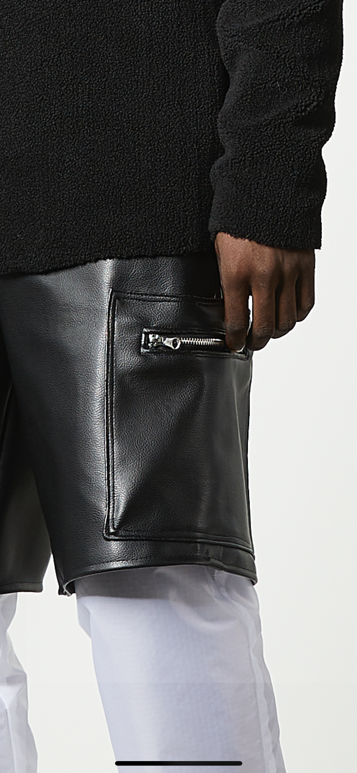 OBSCURANT Leather Cargo Basketball Short