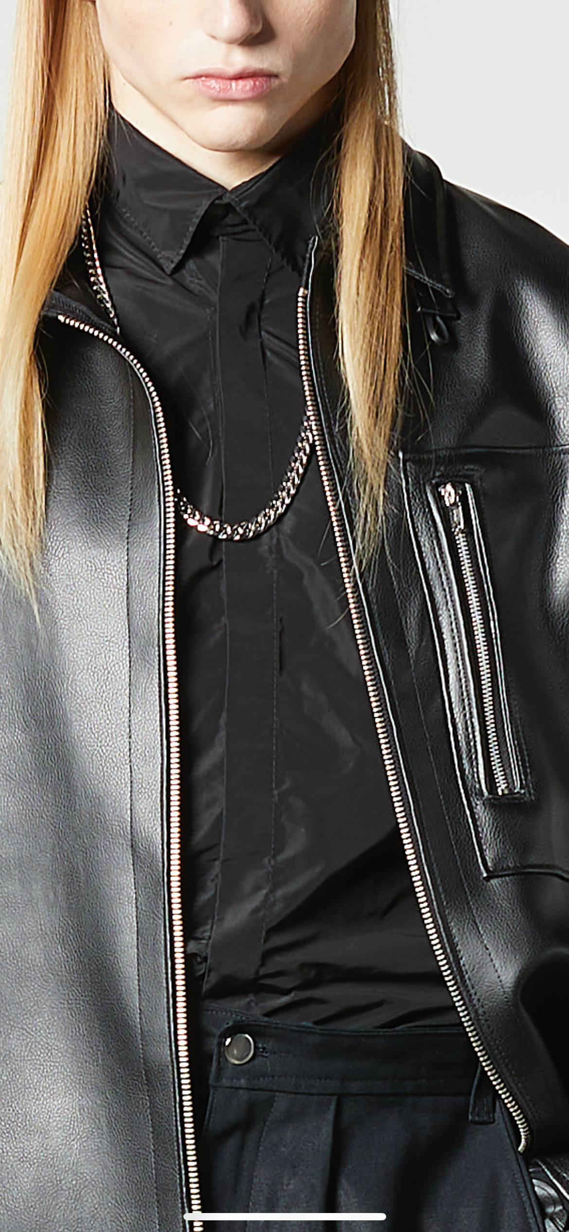 Obscurant Leather Trench Jacket – Luxury Streetwear with Cargo Pocket & Double Zipper