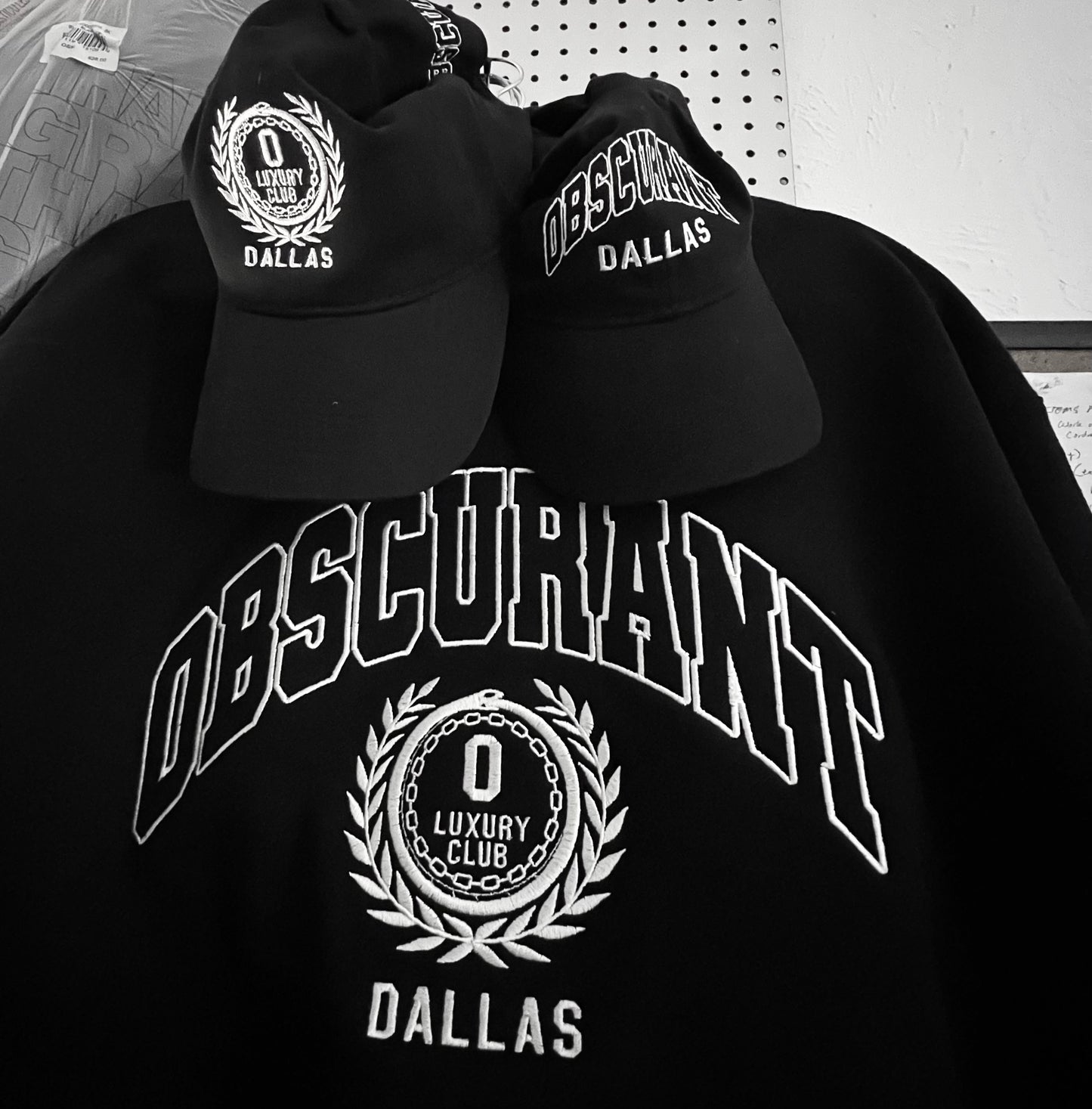 OBSCURANT Varsity Crew Neck Sweater
