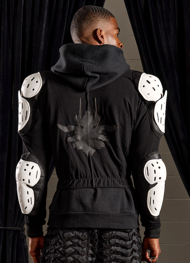 Mesh Armor Crop Cut Jacket