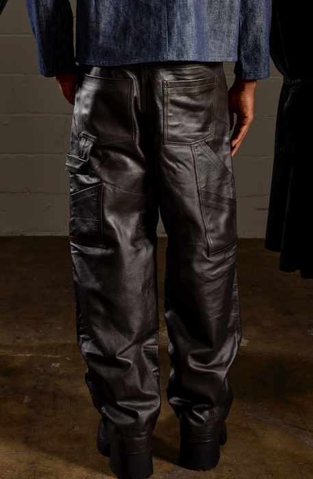 Leather Carpenter Pant